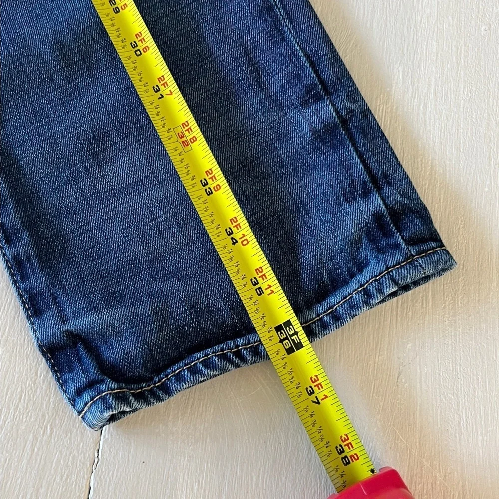 Gap Kids 1969 Straight Leg Jeans Size 14 Distressed Medium Wash Denim
